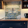 Custom Porcelain Mosaic Backsplash / Fireplace / Art