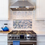 Custom Porcelain Mosaic Backsplash / Fireplace / Art