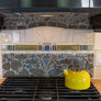 Custom Porcelain Mosaic Backsplash / Fireplace / Art