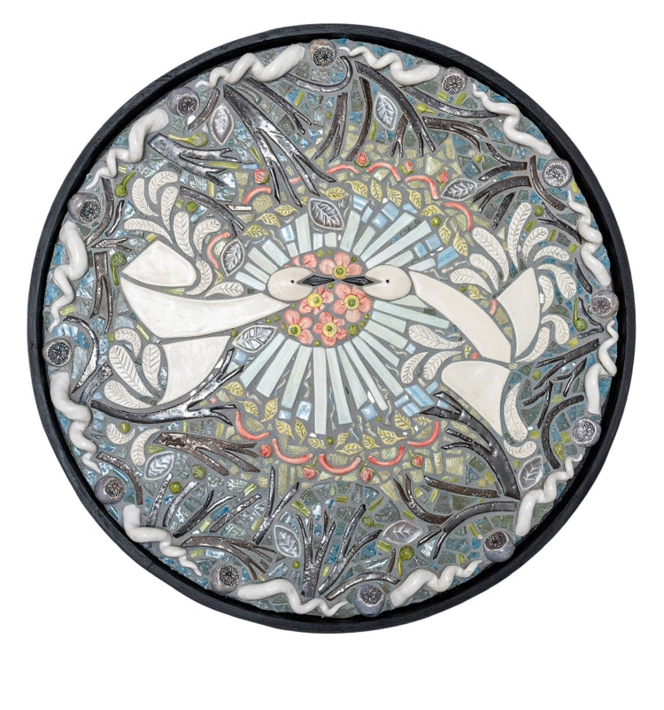 Custom Porcelain Mosaic Backsplash / Fireplace / Art