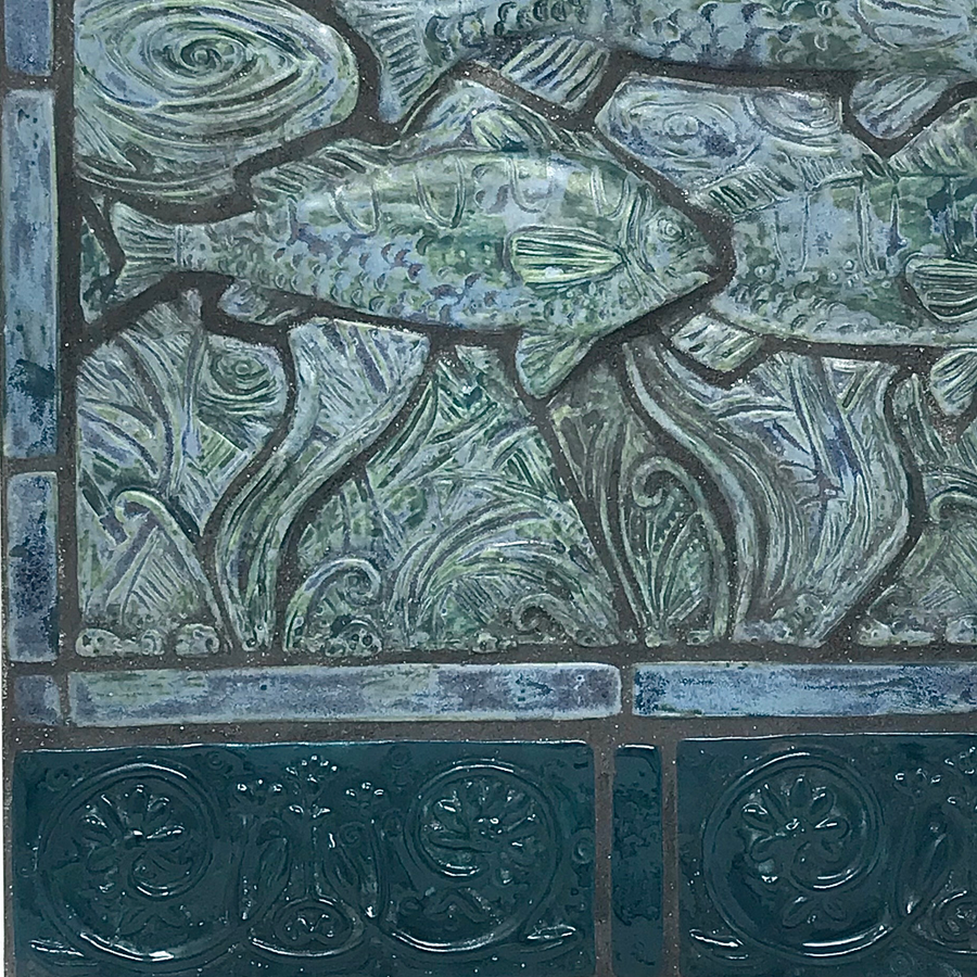Within the Waters-  Porcelain 12" x 12" Mosaic Tile