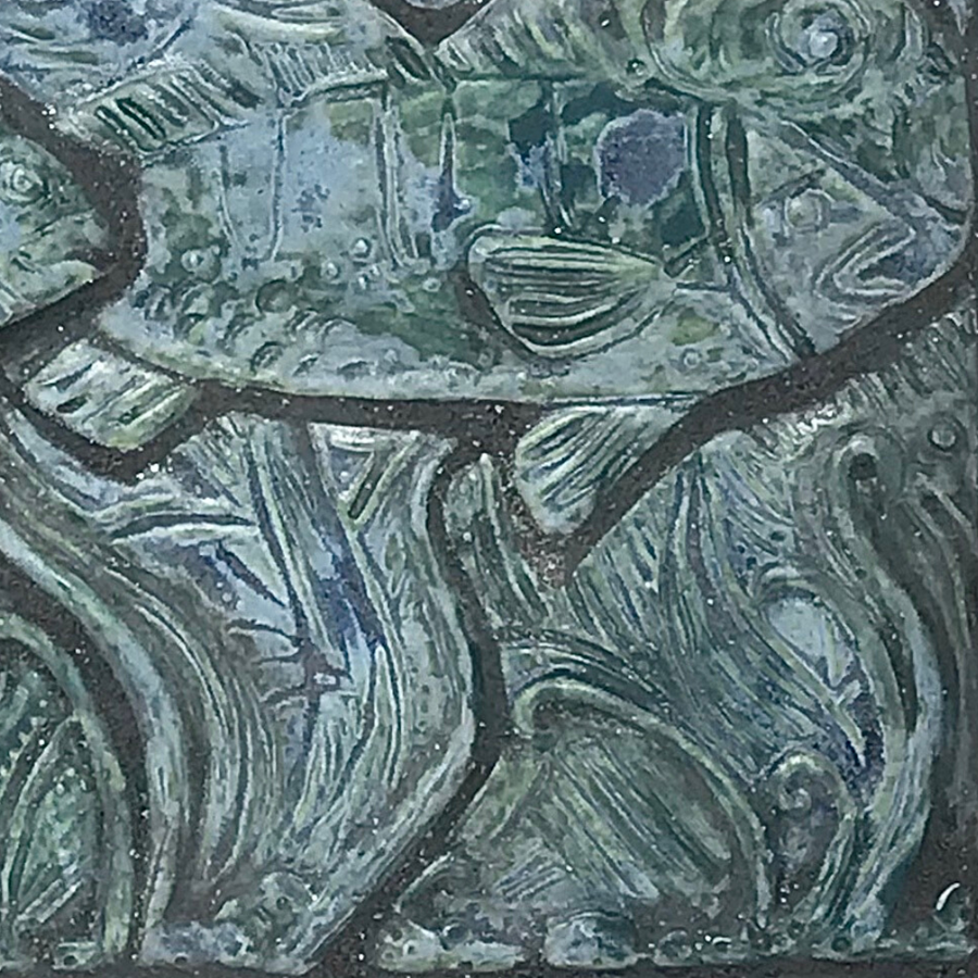 Within the Waters-  Porcelain 12" x 12" Mosaic Tile