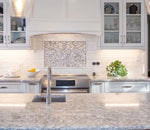 Custom Porcelain Mosaic Backsplash / Fireplace / Art