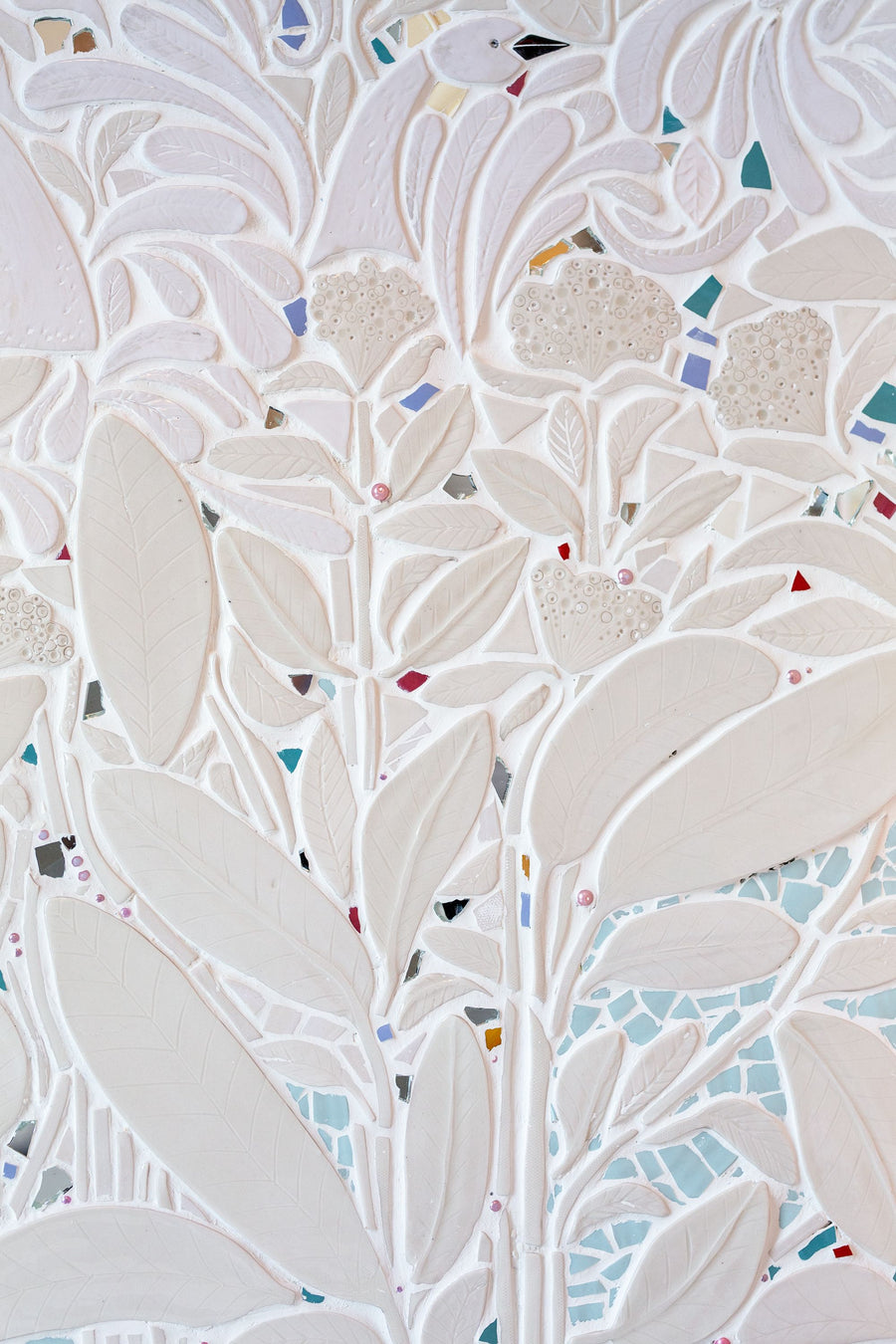 Custom Porcelain Mosaic Backsplash / Fireplace / Art