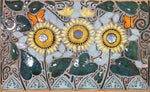 Custom Porcelain Mosaic Backsplash / Fireplace / Art