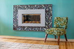 Custom Porcelain Mosaic Backsplash / Fireplace / Art