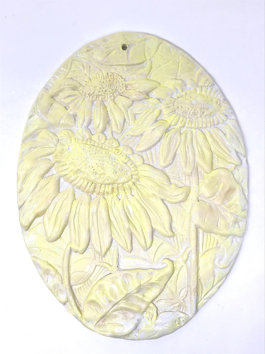 Porcelain Sunflower Medallion