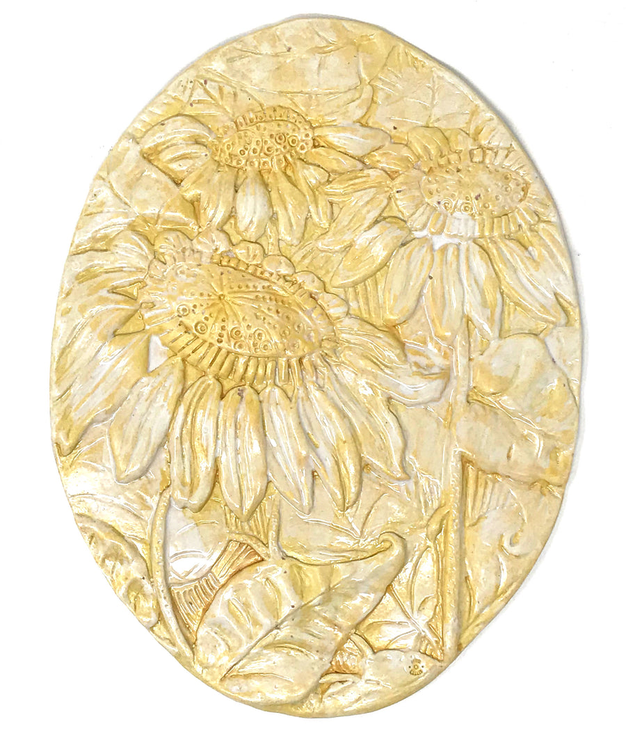 Porcelain Sunflower Medallion
