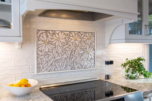 Custom Porcelain Mosaic Backsplash/Art